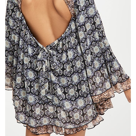 Free People ×  Gabi Tunic Bell Sleeve Swing Dress - Picture 2 of 4